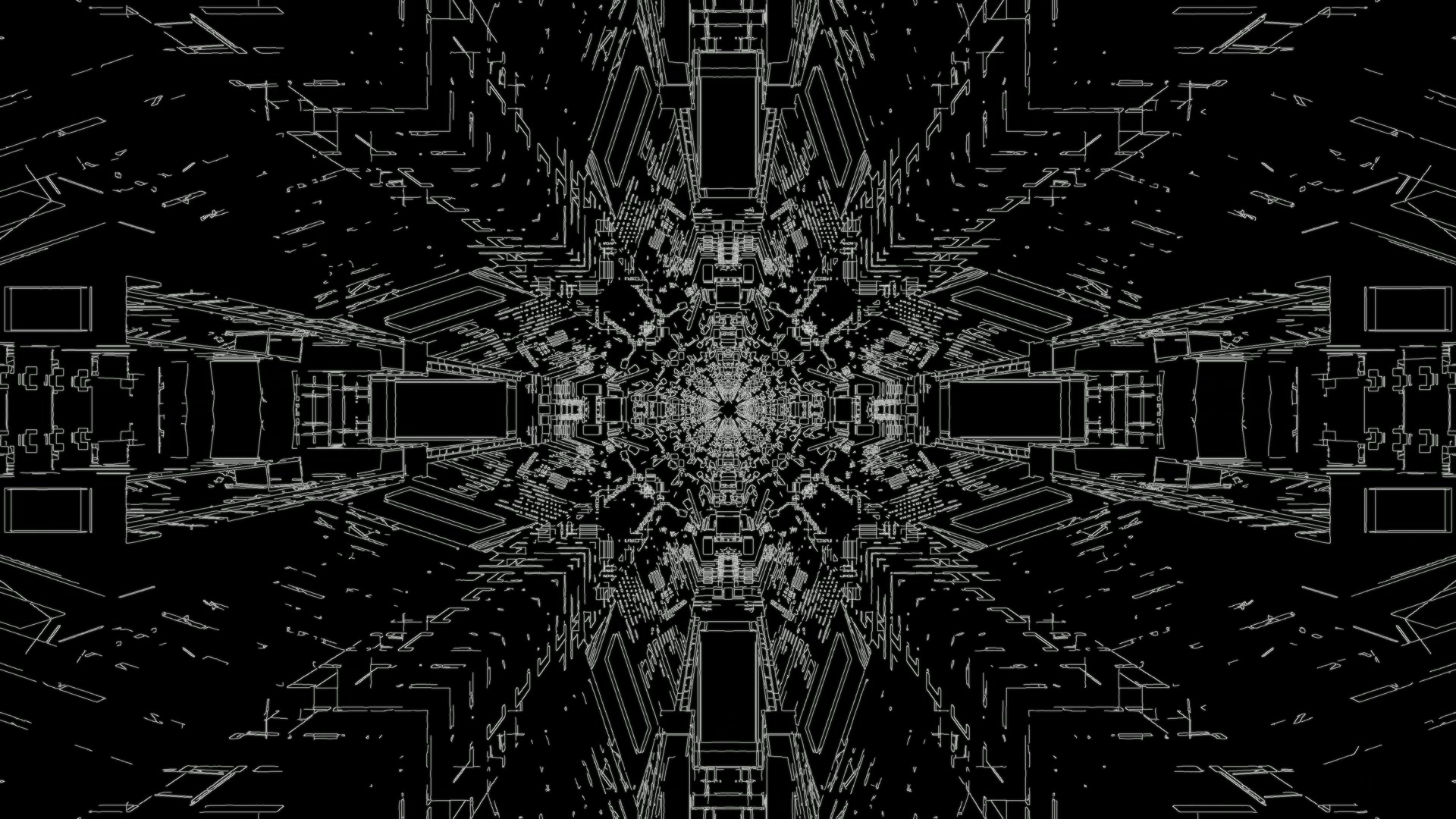 Dark Neon Tunnel Screensaver 4K UHD 60fps VJ Loop PC