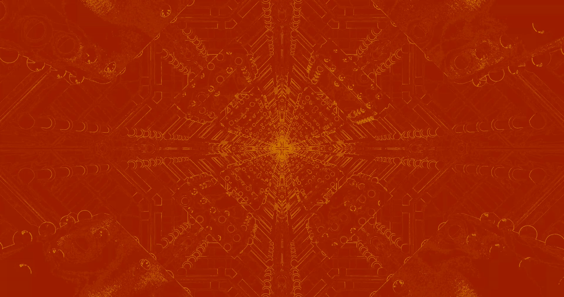 Red Gold Neon Tunnel Screensaver 4k UHD 60fps Vj Loop PC