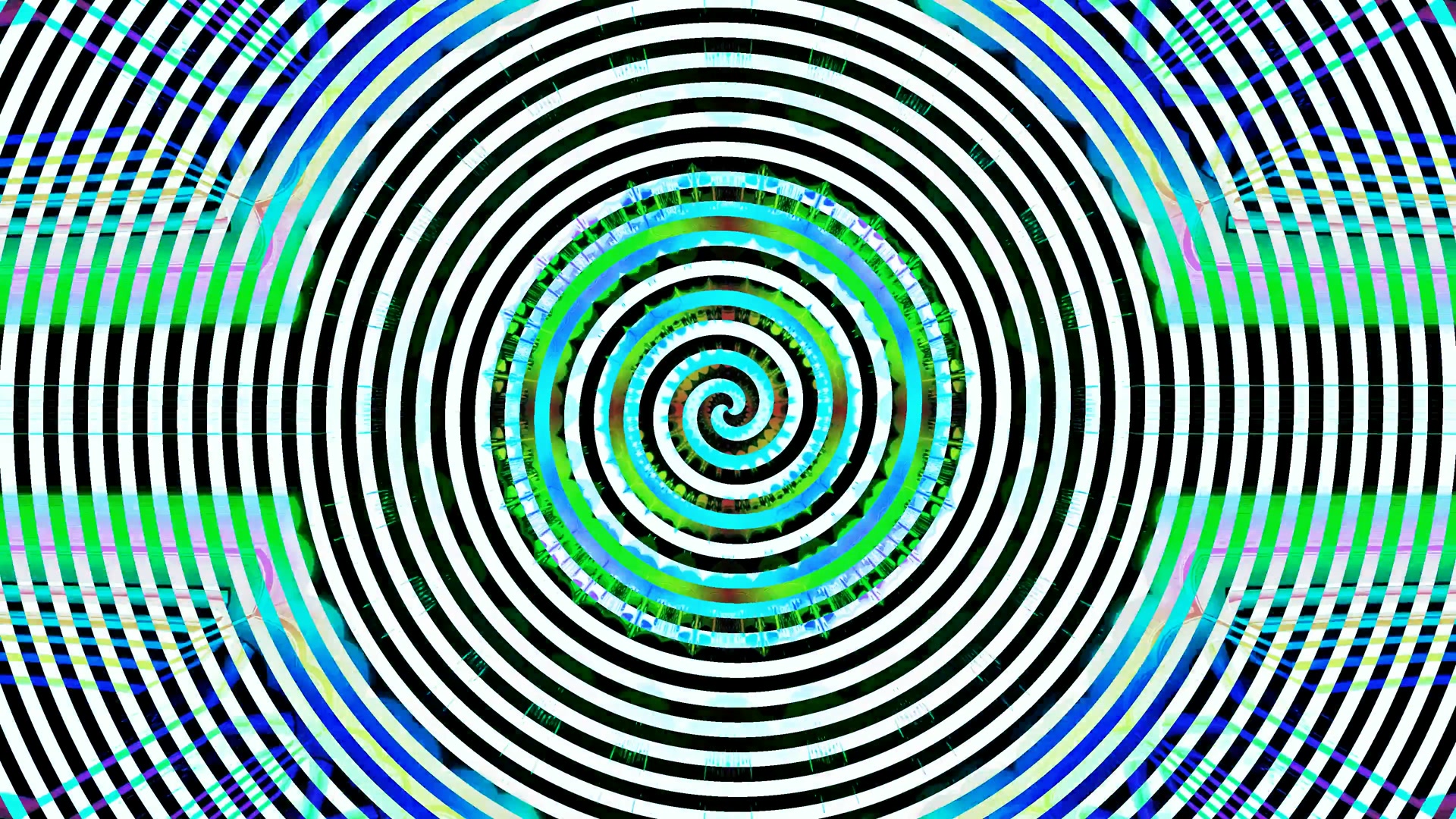 Hypnotic Spiral Neon Tunnel 4k UHD 60fps Screensaver VJ Loop