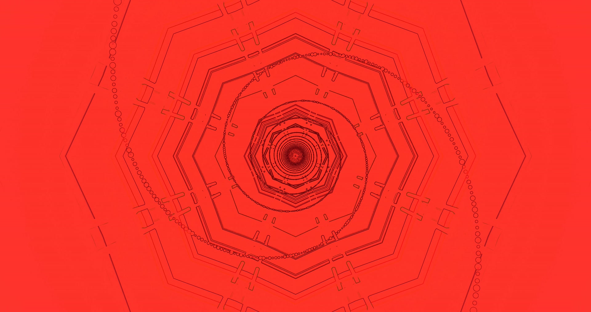 Crimson Tunnel Screensaver PC 4K UHD 60fps Motion Background