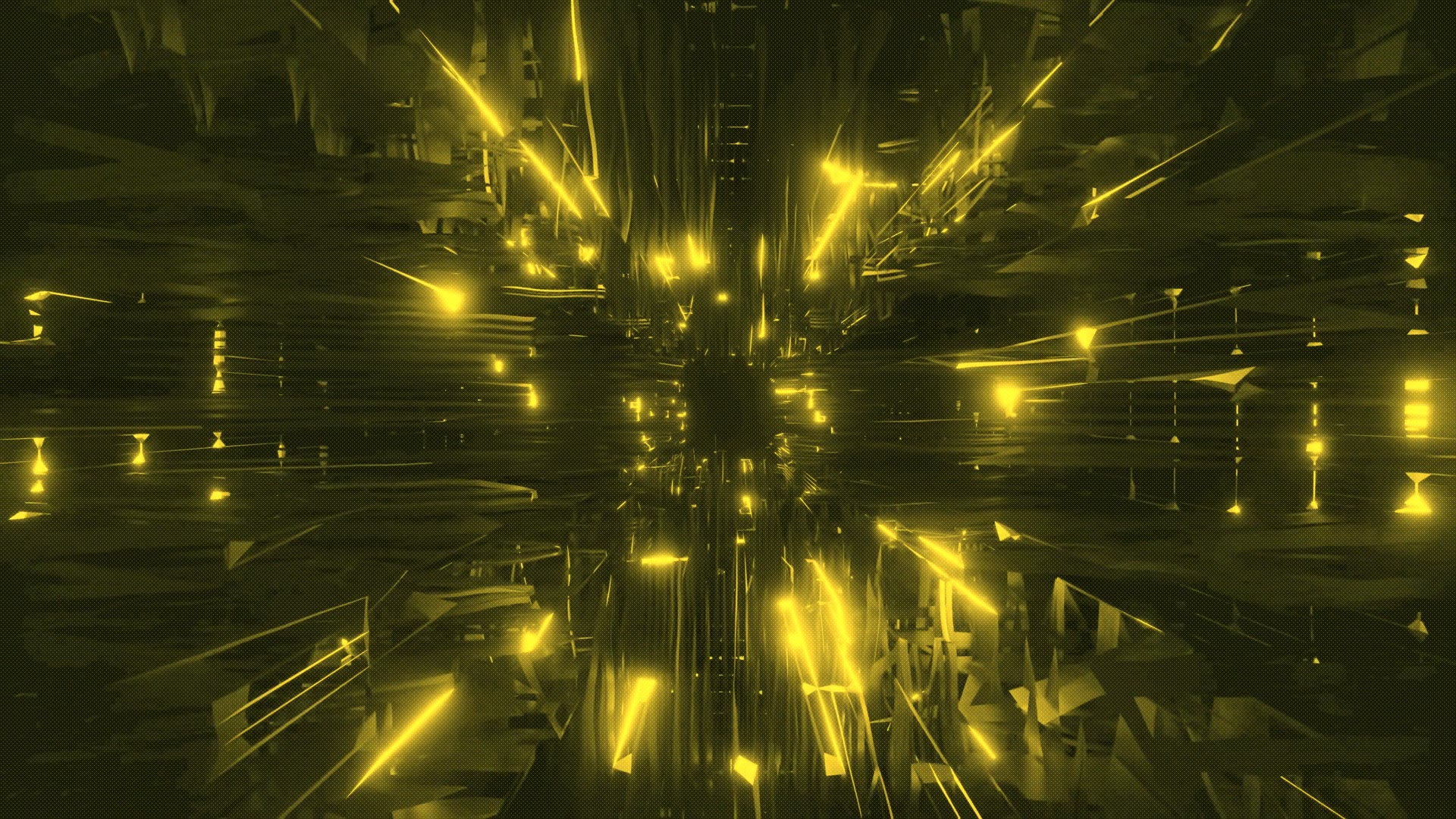 Gold Neon Tunnel screensaver 4k uhd 60fps Vj loop screensaver pc