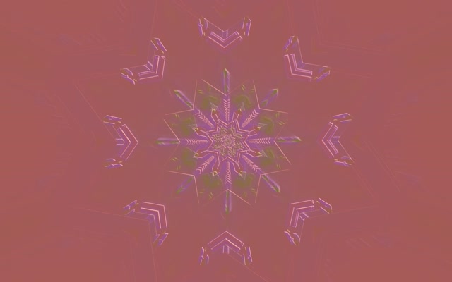 Neon Tunnel Pink Snowflake 16:10 MacBook 60fps Screensaver VJ Loop