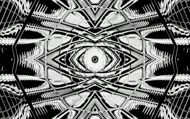 Black White Neon Tunnel Eye Screensaver 60fps 16:10 MacBook VJ Loop