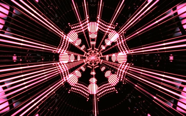 Neon Tunnel Pink Octagon Grid VJ Loop 60fps 16:10 MacBook Screensaver
