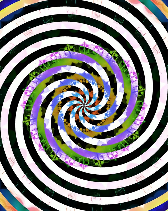 Spiraling Neon Tunnel Vortex Loop 4:5 Instagram 60fps Screensaver