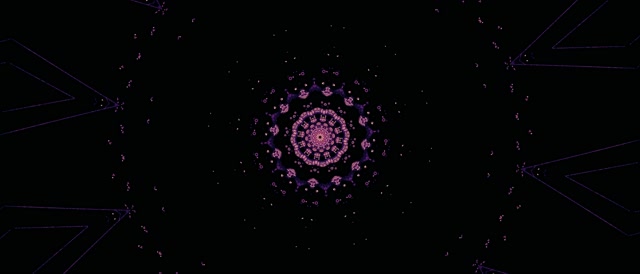 Neon Tunnel Fractal Mandala Vj Loop 21:9 Ultrawide 60fps Screensaver Purple