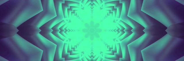 Pulsating Star Neon Tunnel 3:1 Triple Wide 60fps VJ Loop Screensaver