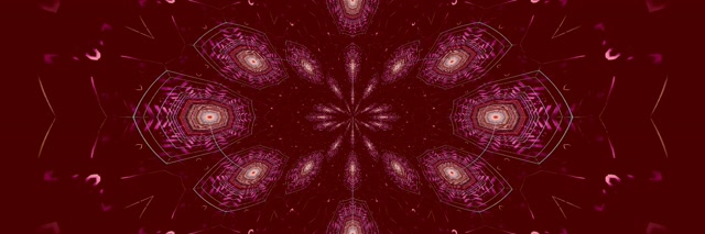 Pulsating Neon Tunnel Kaleidoscope Burst | 3:1 Triple Wide 60fps VJ Loop Screensaver