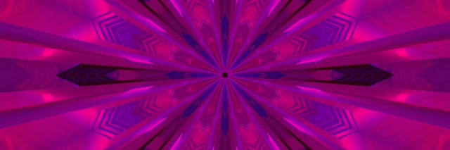 Neon Tunnel Kaleidoscope Burst VJ Loop 3:1 Ultrawide 60fps Screensaver