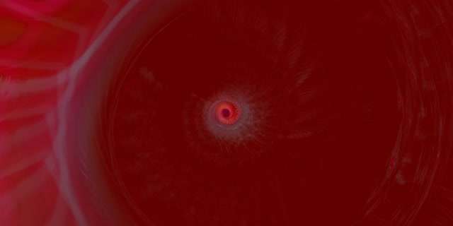 Red Spiraling Neon Tunnel VJ Loop 2:1 Univisium 60fps Screensaver