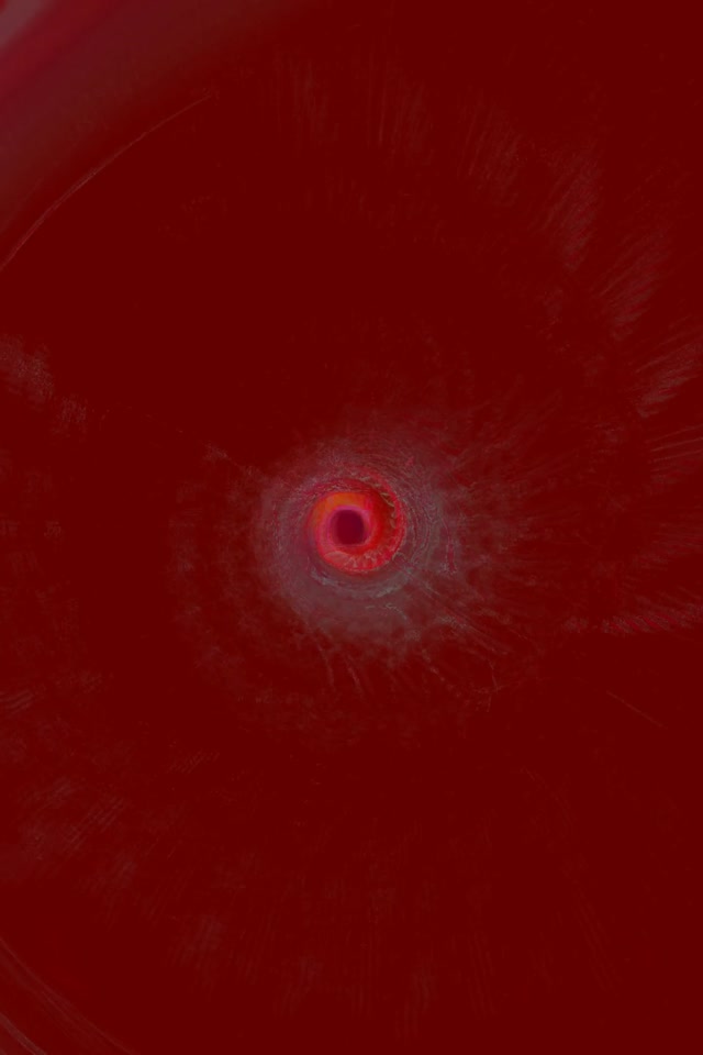 Red Pulsating Neon Tunnel Vortex | 2:3 Portrait 60fps Screensaver Loop