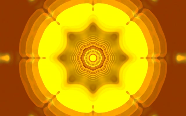 Pulsating Golden Star Neon Tunnel 16:10 MacBook 60fps VJ Loop Screensaver