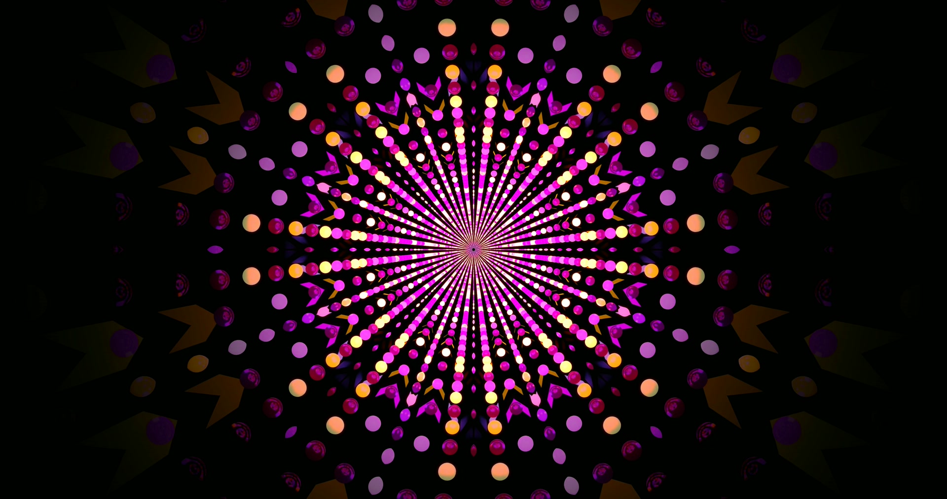 Neon Tonnel Pienk Pers Punte Skermbeskermer 4K UHD 60fps VJLoops