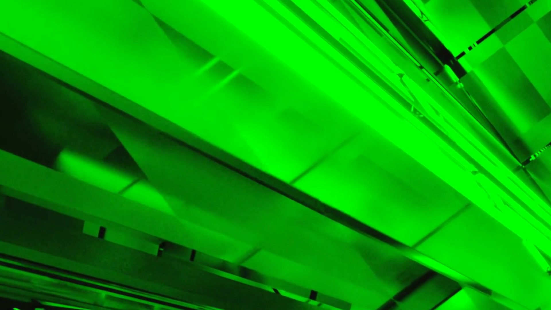 Groen Neon Tonnel Skermbespaarder 4K UHD 60fps VJLoops PC Skootrekenaar