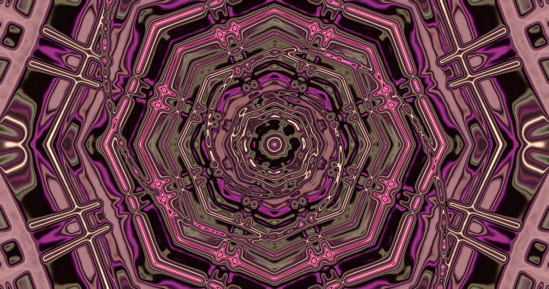 Pers Pienk Neon Tonnel Skermsaver 4k UHD 60fps VJLoops