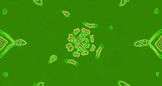 Groen Organiese Sel Verdeling Abstrakte Beweging Agtergrond Lus