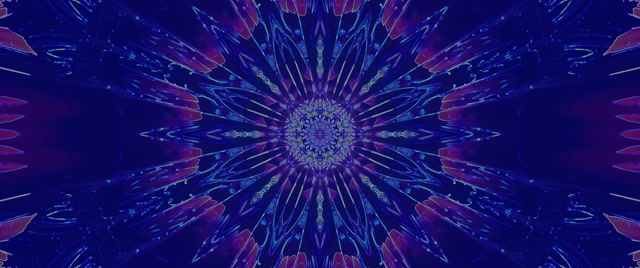 Neon Tonnel Kaleidoskoop Uitbarsting VJ Loop 2.39:1 Cinemascope 60fps Sluimerskerm