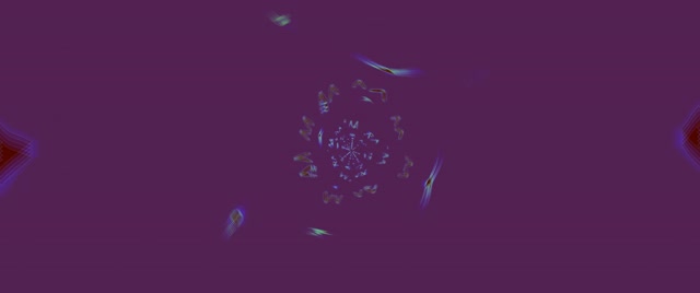 Neon Tonnel Kaleidoskoop Uitbarsting VJ Loop 2.39:1 Cinemascope 60fps Sluimerskerm