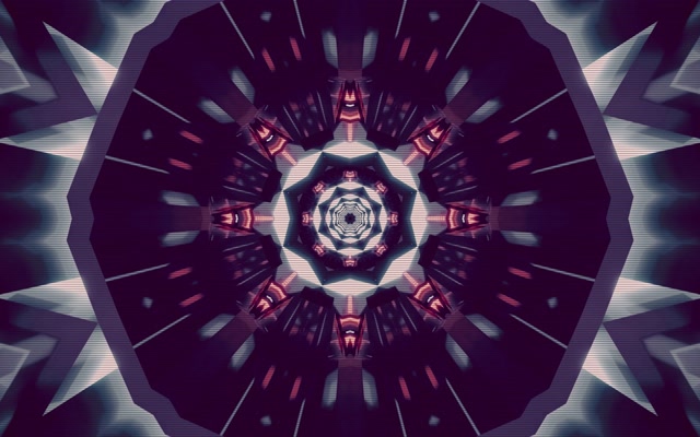 Pers Neon Tonnel Kaleidoskoop Skermbeskermer 16:10 MacBook 60fps VJ Loop