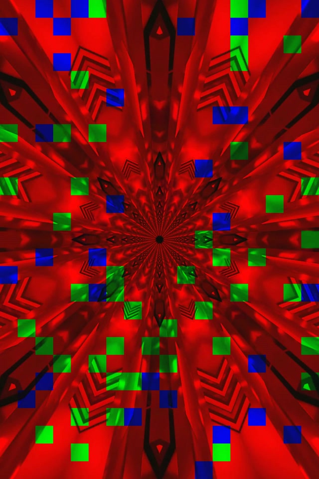 Neon Tonnel Rooi Kaleidoskoop Uitbarsting VJLoops 2:3 Foto Portret 60fps Skermbeveiliging