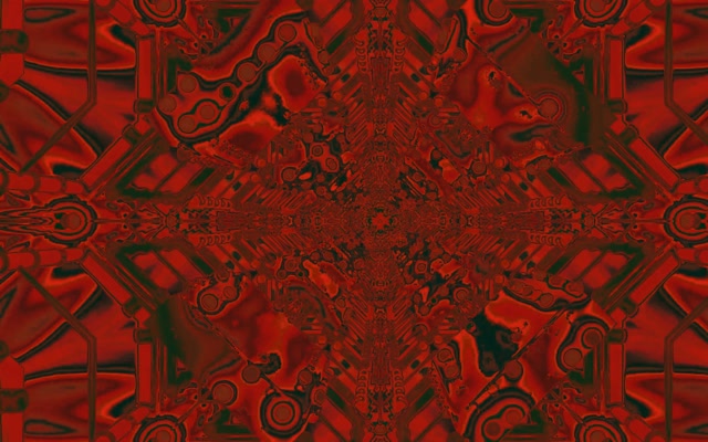 Rooi Fraktaal Kaleidoskoop Neon Tonnel VJ Loop 16:10 MacBook 60fps Sluimerskerm