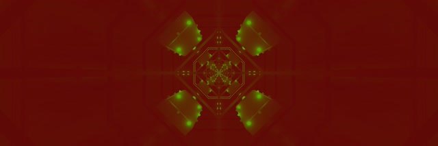 Neon Tunnel Octagon Vortex Green Red VJ Loop 3:1 Triple Wide 60fps Screensaver