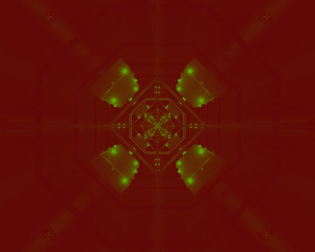 Neon Tonnel Groen Agthoek Werwel VJ Loop 5:4 industrieel 60fps Skermbewaarder