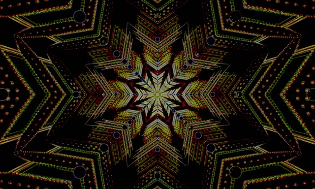 Neon Tonnel Ster Mandala Skermbeskermer 5:3 Wye 60fps VJ Loop