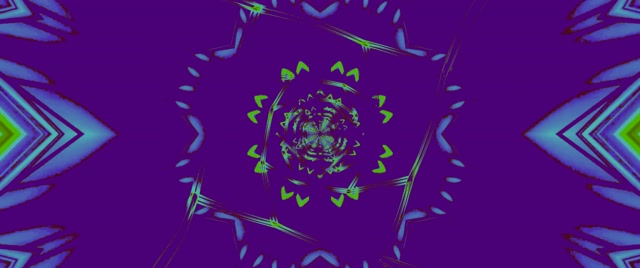 Neon Tunnel Kaleidoscope Star Burst 2.39:1 Cinemascope 60fps Screensaver Vj Loop
