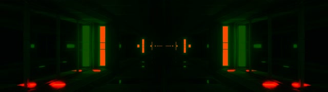 Neon Tonnel Rooi Groen Skermbeveiliging 32:9 Super Ultrawyd 60fps VJLoops