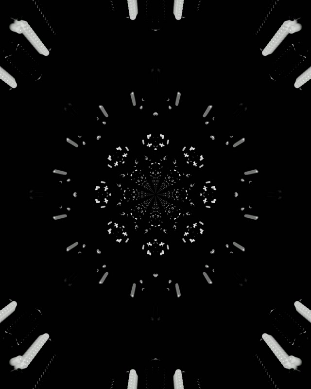 Neon Tonnel Fraktaal Kaleidoskoop Bars VJLoops 4:5 Instagram 60fps Skermbespaarder