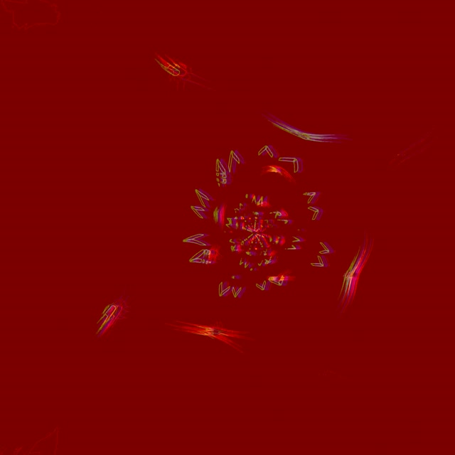 Neon Tonnel Kaleidoskoop Uitbarsting VJ Loop 1:1 Vierkant 60fps Skermsaver