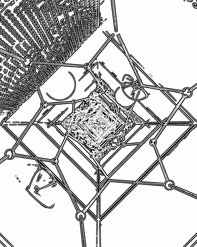 Neon-tonnel Geometriese Web Skermbeveiliging 60fps 4:5 Instagram Vj Loop