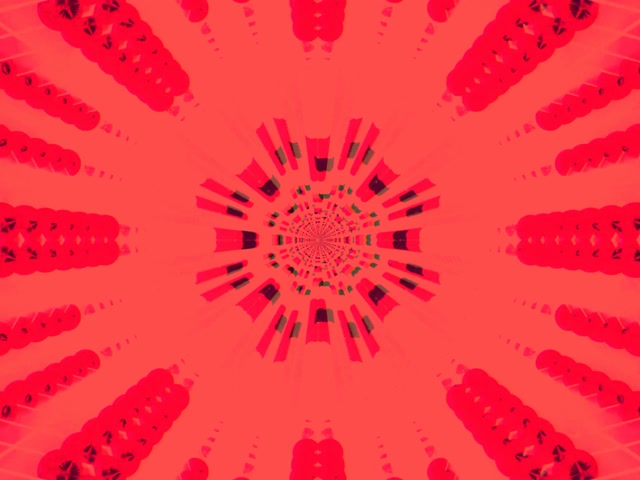 Neon Tonnel Rooi Kaleidoskoop Uitbarsting VJLoops 4:3 Klassiek 60fps Skermbeveiliging