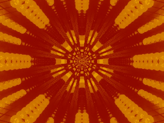 Neon Tonnel Stralende Sonuitbarsting Fraktaal 4:3 Klassiek 60fps Skermbewaarder VJ Loop