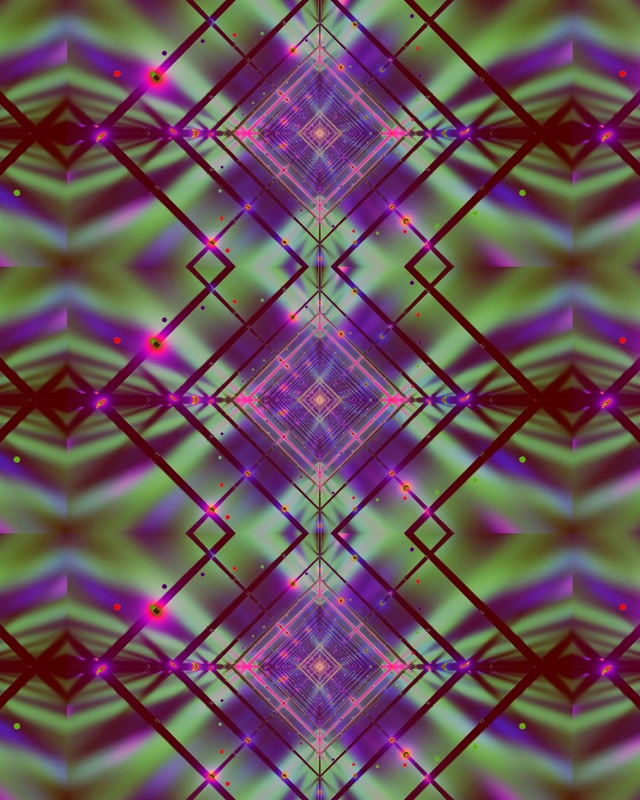 Neon Tonnel Diamant Rooster Vj Loop 4:5 Instagram 60fps Skermbeveiliging