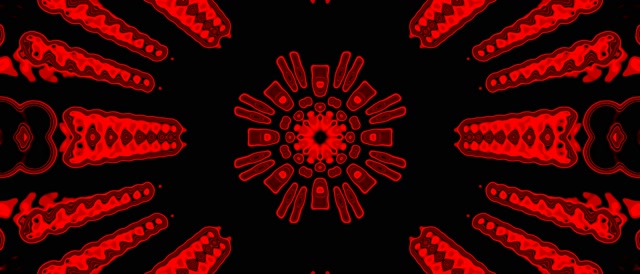 Red Neon Tunnel Kaleidoscope Burst | 21:9 Ultrawide | 60fps Screensaver