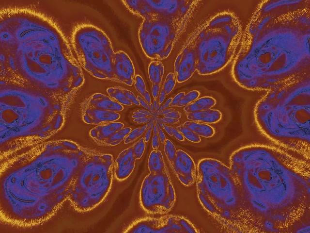 Neon Tunnel Fractal Petal Burst 4:3 Classic 60fps Screensaver VJ Loop
