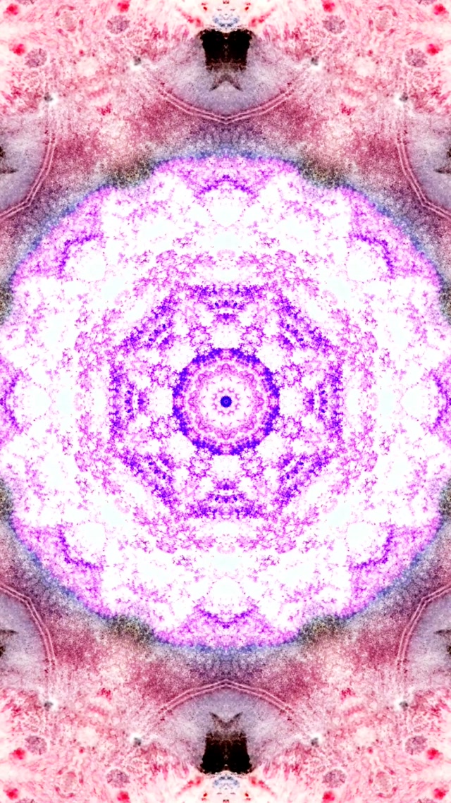 Pienk Pers Neon Tonnel Mandala Skermbeskermer 60fps 9:16 Reels VJ Loop