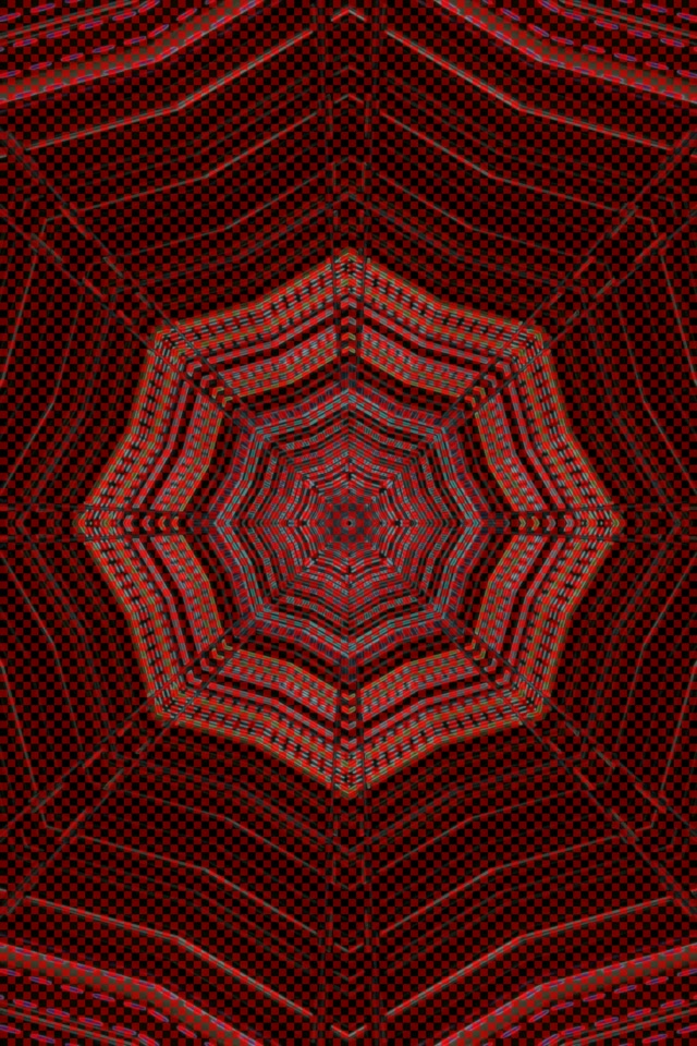 Neon Tonnel Rooi Agtkant Vorteks VJ Loop 2:3 Foto Portret 60fps Skermbewaarder