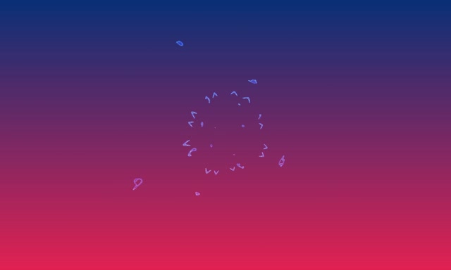 Neon Tonnel Fraktaal Mandala VJLoops 5:3 Wyd 60fps Skermbeskermer Blou Pienk