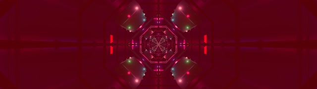 Neon Tonnel Oktagon Werwelwind VJ Loop 60fps 32:9 Super Ultrawyd Skermsaver