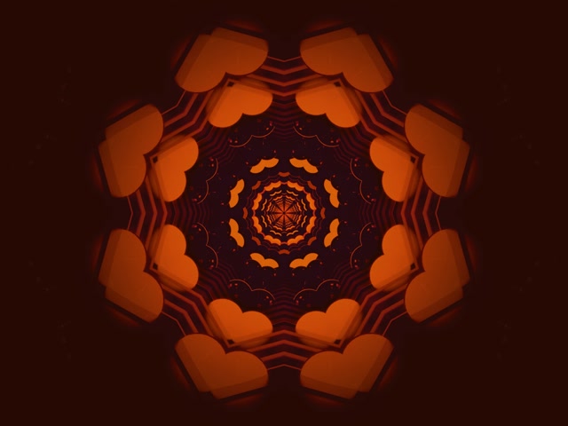 Neon Tonnel Oktagoon Mandala VJLoops 4:3 Klassiek 60fps Skermbespaarder