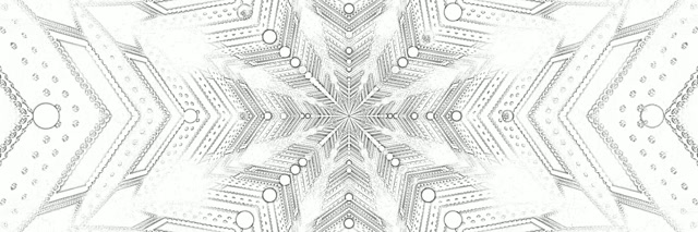 Wit Sneeuflokkie Neon Tonnel Skermsaver 3:1 Drievoud Wyd 60fps VJ Loop