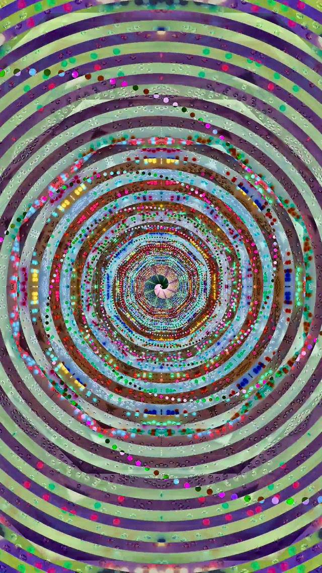 Neon Tunnel Spiraling Vortex 9:16 reels 60fps VJ Loop Screensaver