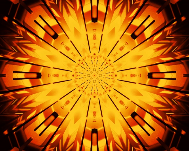 Neon Tonnel Goue Radiale Bars VJLoops 5:4 Industrial 60fps Skermbeskurmer