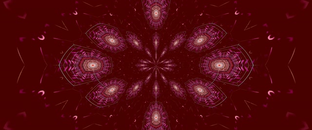 Pulsating Mandala Neon Tunnel VJ Loop 2.39:1 Cinemascope 60fps Screensaver