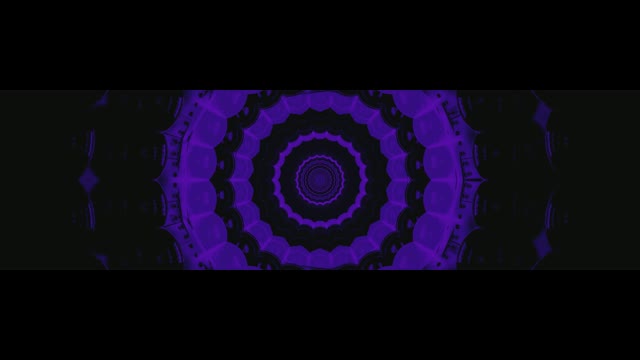 Pers Kosmiese Kaleidoskoop Tonnel - Abstrakte Geometriese VJLoops Agtergrond