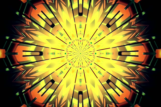 Neon Tonnel Kaleidoskoop Uitbarsting VJ Loop 3:2 Surface 60fps Sluimerskerm