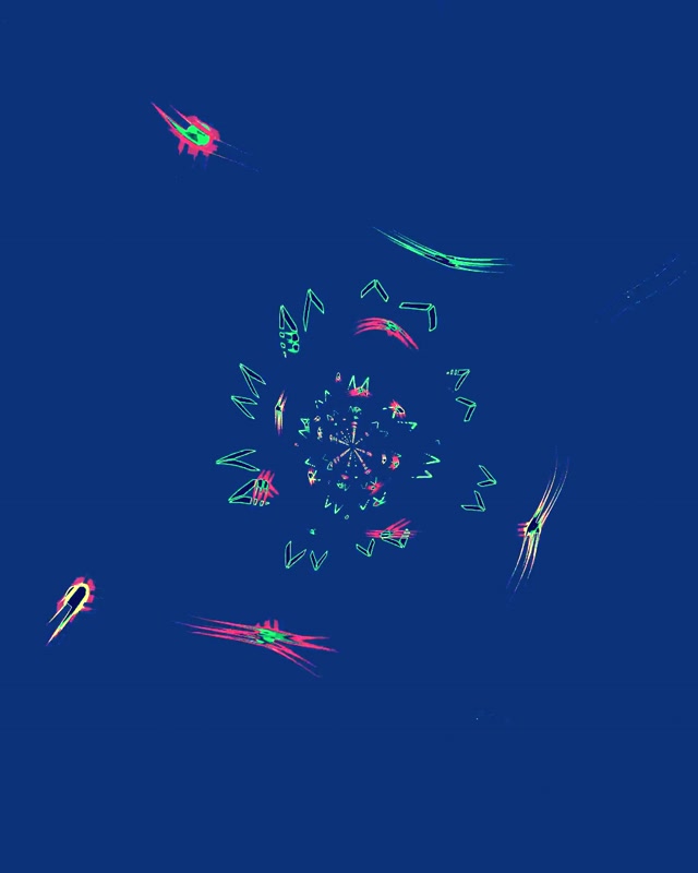 Neon Tonnel Spiraal Pienk Groen skermbewaarder pc 60fps VJ Loop 4:5 instagram